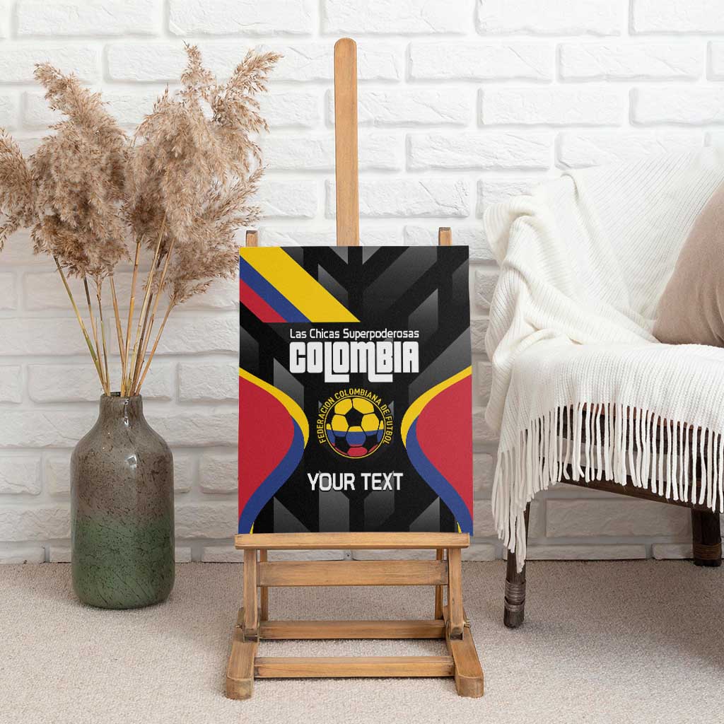 Custom Colombia Football Canvas Wall Art Vamos Las Chicas Superpoderosas - Wonder Print Shop