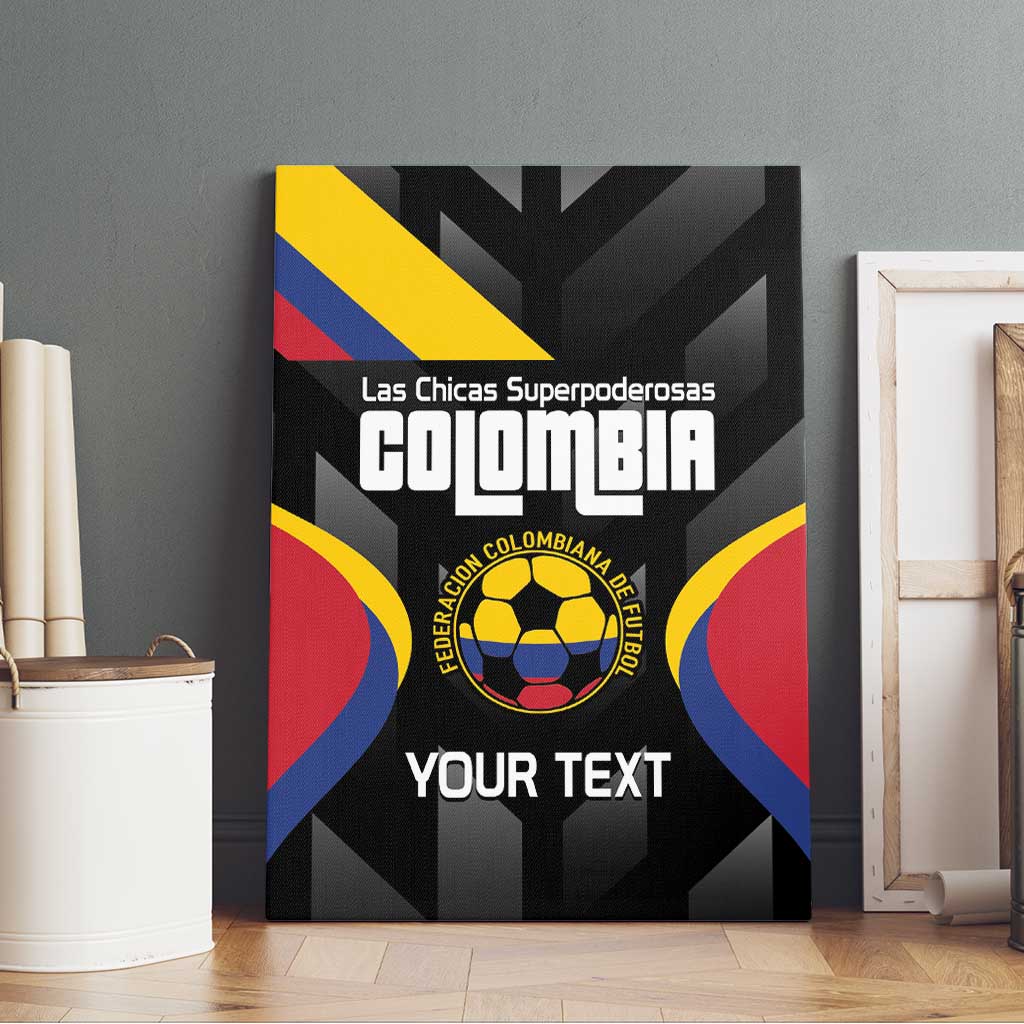 Custom Colombia Football Canvas Wall Art Vamos Las Chicas Superpoderosas - Wonder Print Shop
