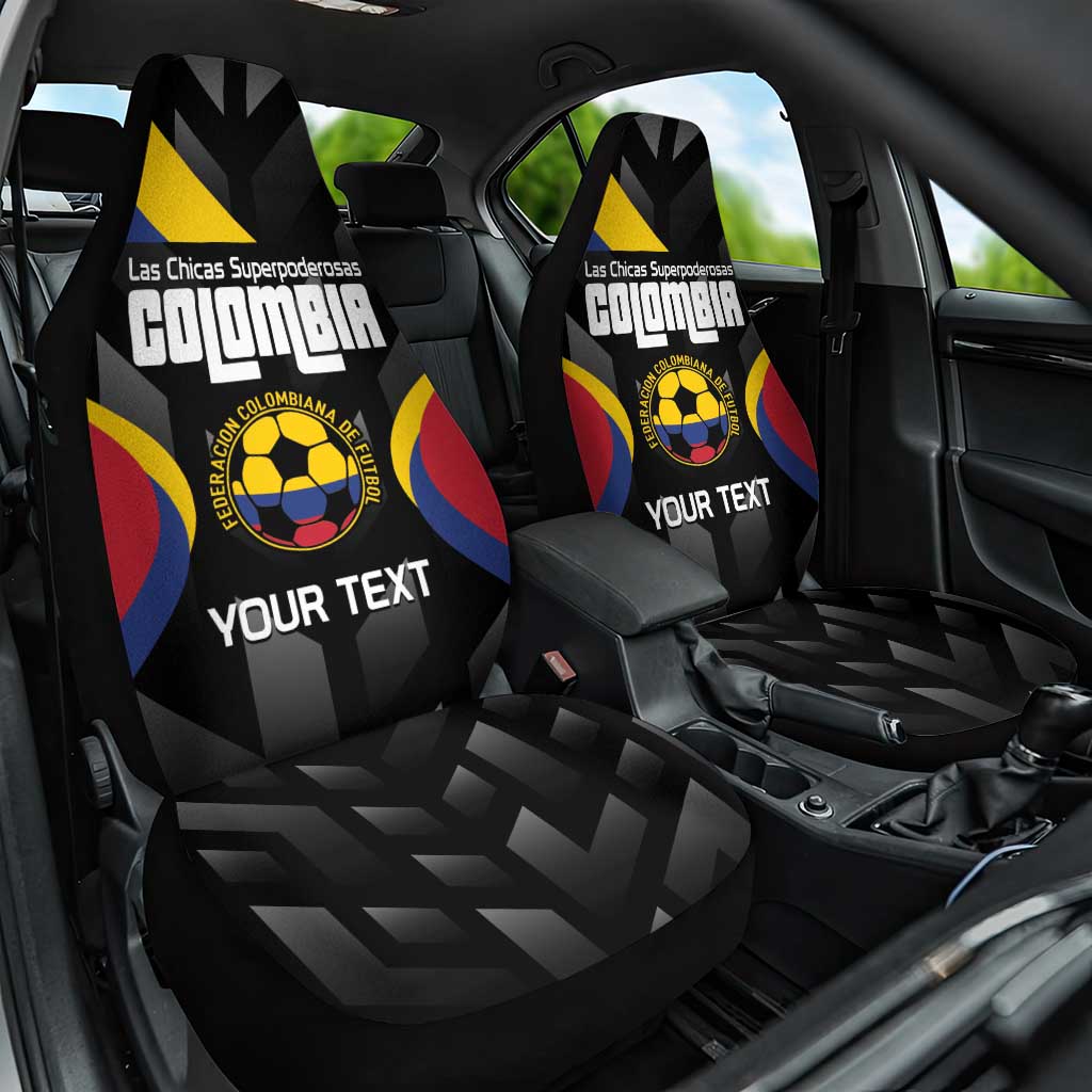 Custom Colombia Football Car Seat Cover Vamos Las Chicas Superpoderosas - Wonder Print Shop