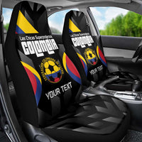 Custom Colombia Football Car Seat Cover Vamos Las Chicas Superpoderosas - Wonder Print Shop