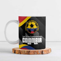 Custom Colombia Football Ceramic Mug Vamos Las Chicas Superpoderosas - Wonder Print Shop