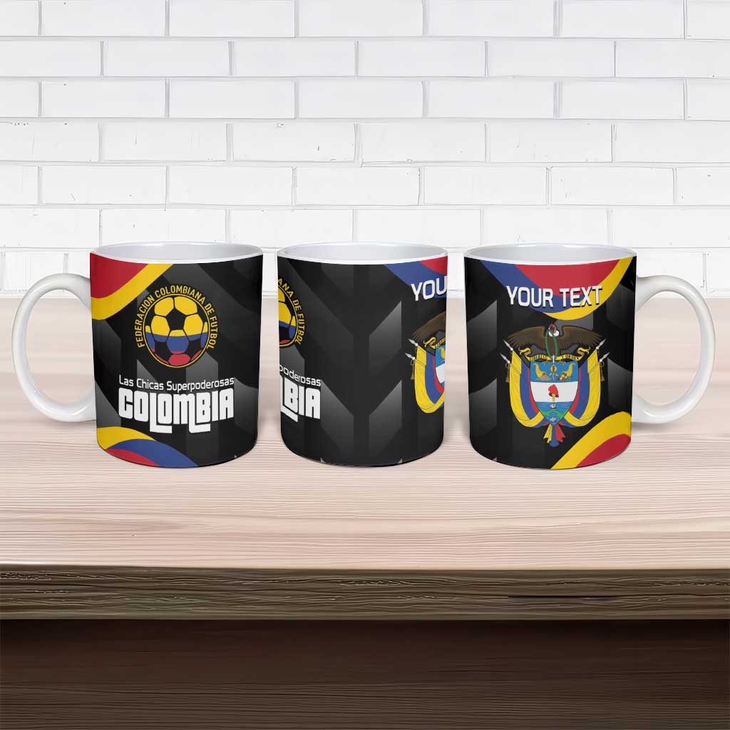 Custom Colombia Football Ceramic Mug Vamos Las Chicas Superpoderosas - Wonder Print Shop