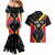 Custom Colombia Football Couples Matching Mermaid Dress and Hawaiian Shirt Vamos Las Chicas Superpoderosas - Wonder Print Shop