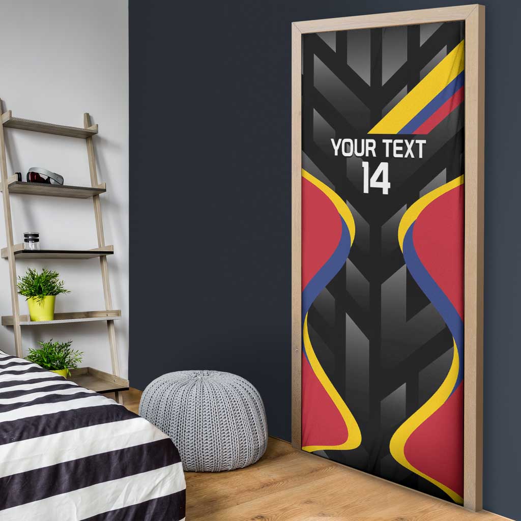 Custom Colombia Football Door Cover Vamos Las Chicas Superpoderosas - Wonder Print Shop