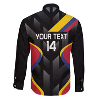 Custom Colombia Football Family Matching Long Sleeve Bodycon Dress and Hawaiian Shirt Vamos Las Chicas Superpoderosas - Wonder Print Shop