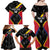 Custom Colombia Football Family Matching Off Shoulder Maxi Dress and Hawaiian Shirt Vamos Las Chicas Superpoderosas - Wonder Print Shop