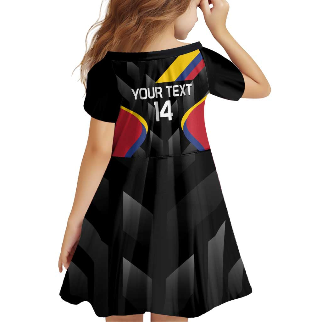 Custom Colombia Football Family Matching Off Shoulder Short Dress and Hawaiian Shirt Vamos Las Chicas Superpoderosas - Wonder Print Shop
