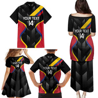 Custom Colombia Football Family Matching Puletasi and Hawaiian Shirt Vamos Las Chicas Superpoderosas - Wonder Print Shop