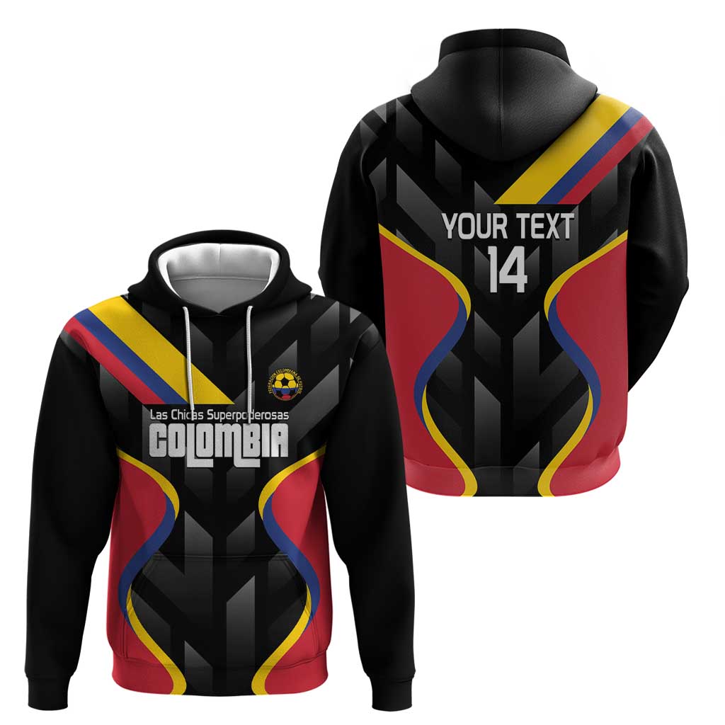 Custom Colombia Football Hoodie Vamos Las Chicas Superpoderosas - Wonder Print Shop