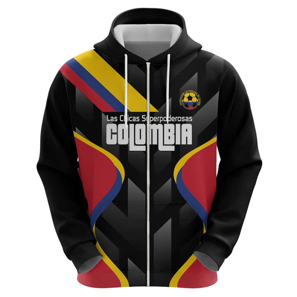 Custom Colombia Football Hoodie Vamos Las Chicas Superpoderosas - Wonder Print Shop