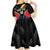 Custom Colombia Football Kid Short Sleeve Dress Vamos Las Chicas Superpoderosas - Wonder Print Shop