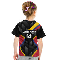 Custom Colombia Football Kid T Shirt Vamos Las Chicas Superpoderosas - Wonder Print Shop