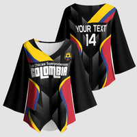Custom Colombia Football Kimono Sleeve Blouse Vamos Las Chicas Superpoderosas - Wonder Print Shop