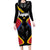 Custom Colombia Football Long Sleeve Bodycon Dress Vamos Las Chicas Superpoderosas - Wonder Print Shop