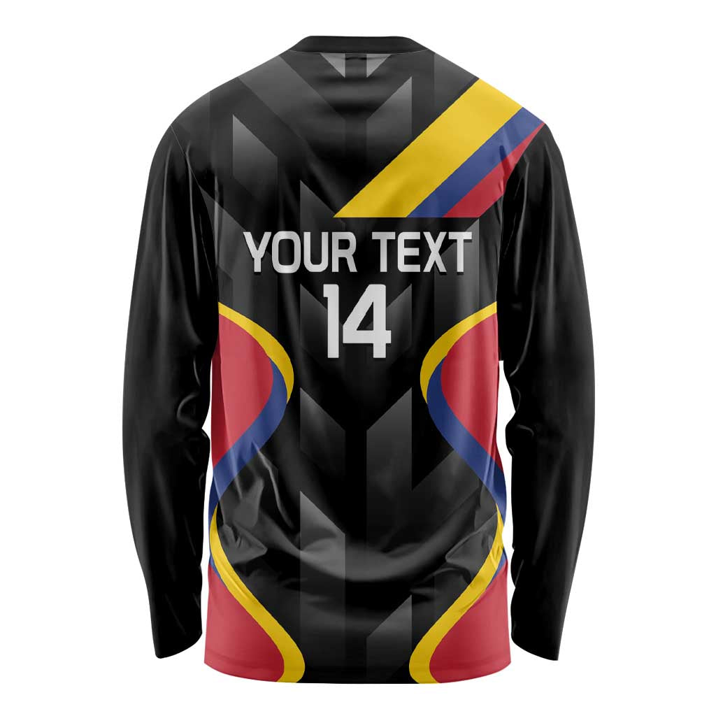 Custom Colombia Football Long Sleeve Shirt Vamos Las Chicas Superpoderosas - Wonder Print Shop