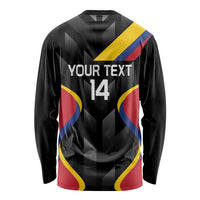 Custom Colombia Football Long Sleeve Shirt Vamos Las Chicas Superpoderosas - Wonder Print Shop