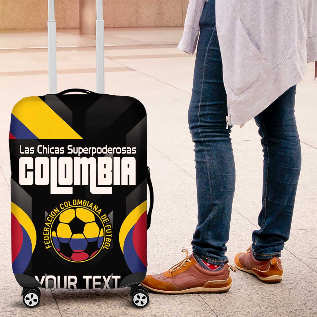 Custom Colombia Football Luggage Cover Vamos Las Chicas Superpoderosas - Wonder Print Shop