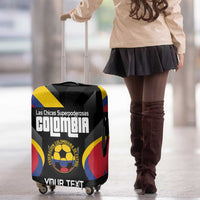 Custom Colombia Football Luggage Cover Vamos Las Chicas Superpoderosas - Wonder Print Shop