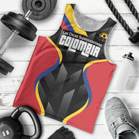 Custom Colombia Football Men Tank Top Vamos Las Chicas Superpoderosas - Wonder Print Shop