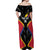 Custom Colombia Football Off Shoulder Maxi Dress Vamos Las Chicas Superpoderosas - Wonder Print Shop