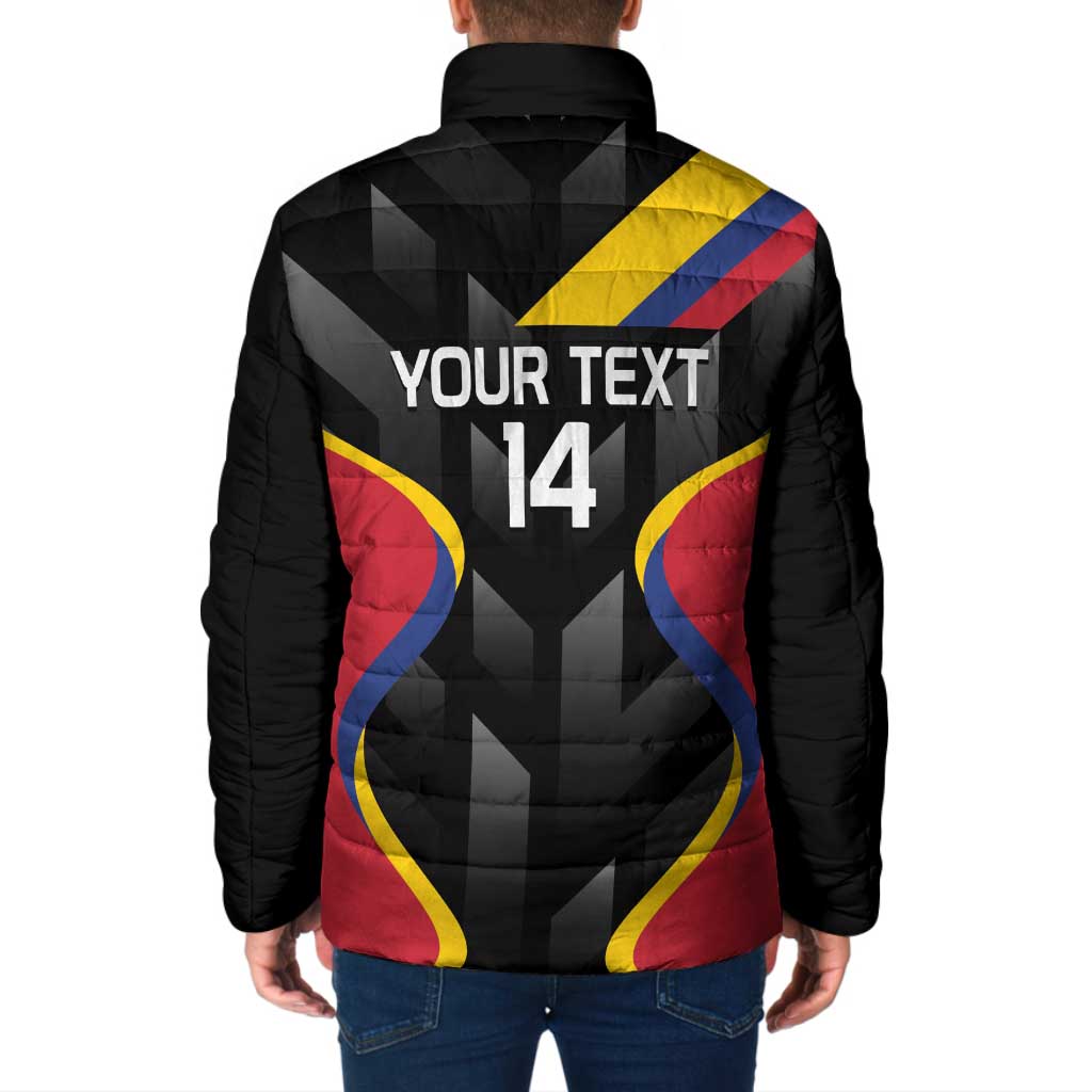 Custom Colombia Football Padded Jacket Vamos Las Chicas Superpoderosas - Wonder Print Shop