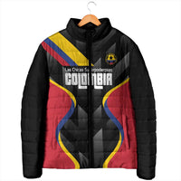 Custom Colombia Football Padded Jacket Vamos Las Chicas Superpoderosas - Wonder Print Shop