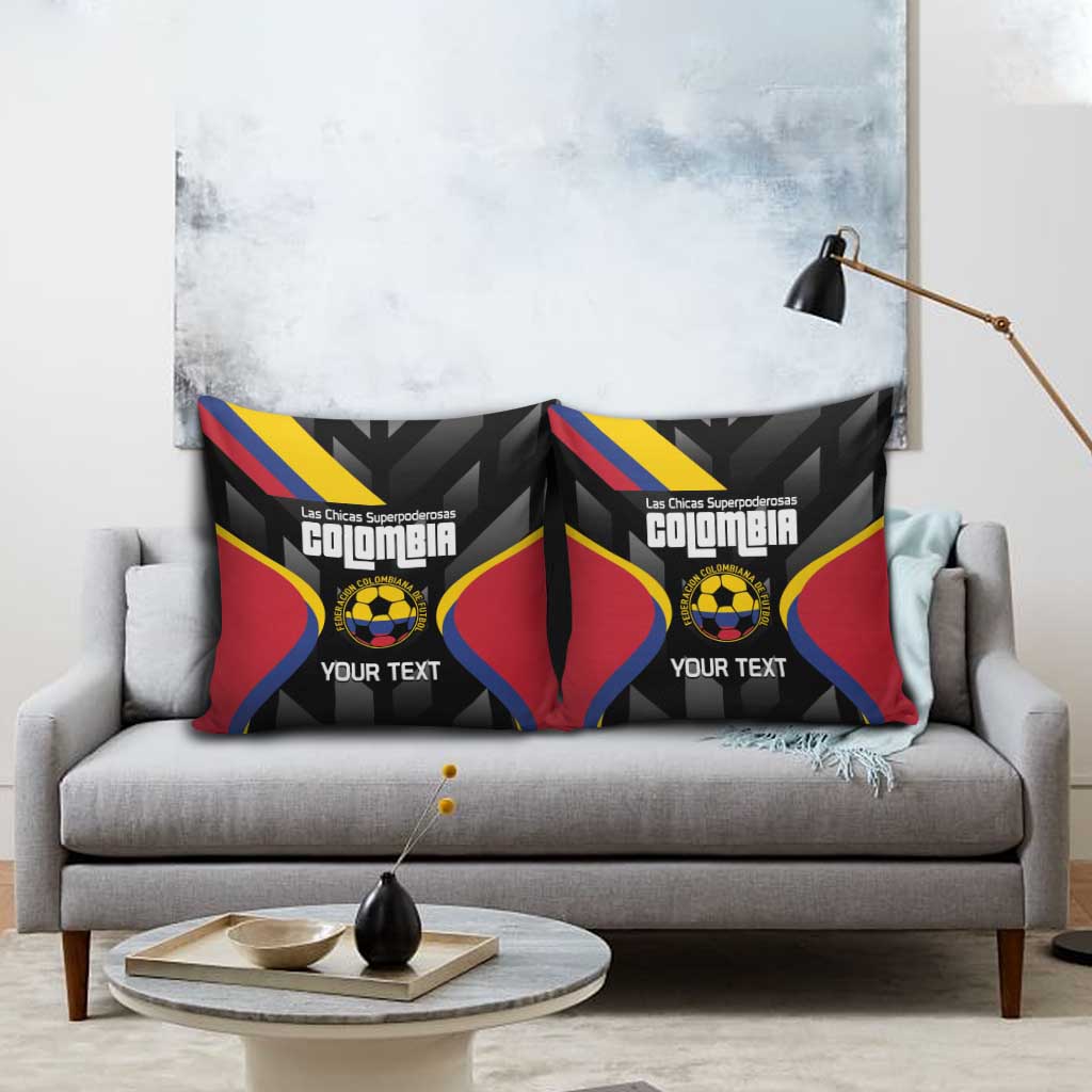 Custom Colombia Football Pillow Cover Vamos Las Chicas Superpoderosas - Wonder Print Shop