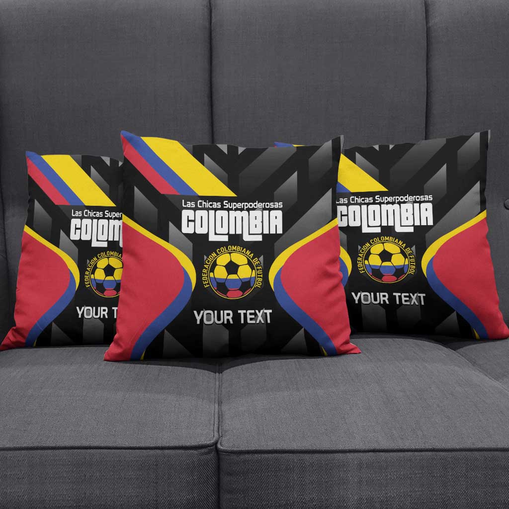 Custom Colombia Football Pillow Cover Vamos Las Chicas Superpoderosas - Wonder Print Shop