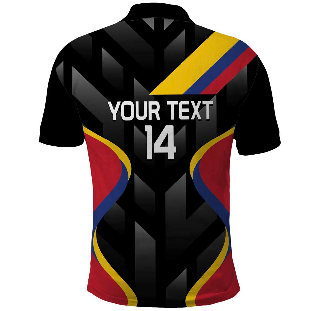 Custom Colombia Football Polo Shirt Vamos Las Chicas Superpoderosas - Wonder Print Shop