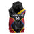 Custom Colombia Football Sleeveless Zip Hoodie Vamos Las Chicas Superpoderosas - Wonder Print Shop