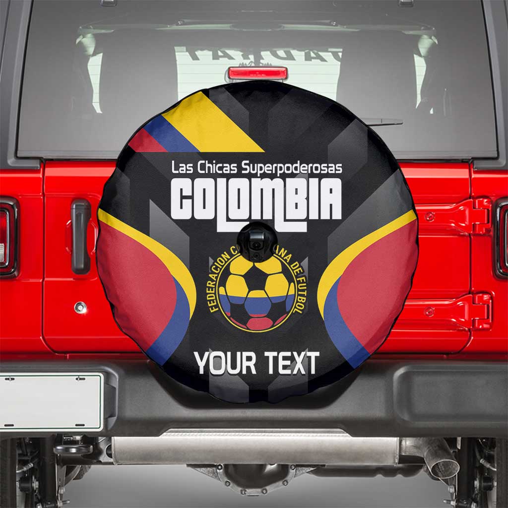 Custom Colombia Football Spare Tire Cover Vamos Las Chicas Superpoderosas - Wonder Print Shop