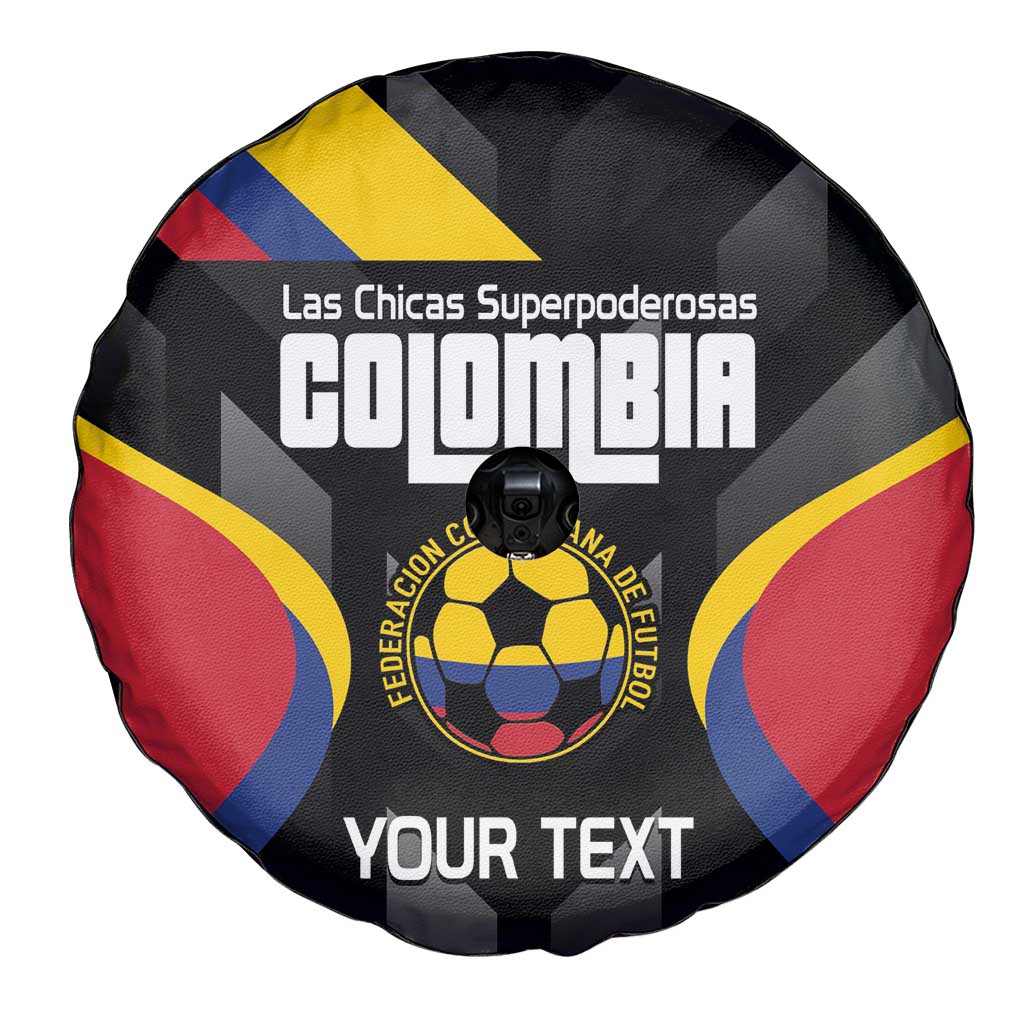 Custom Colombia Football Spare Tire Cover Vamos Las Chicas Superpoderosas - Wonder Print Shop