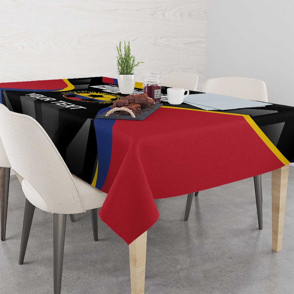 Custom Colombia Football Tablecloth Vamos Las Chicas Superpoderosas - Wonder Print Shop