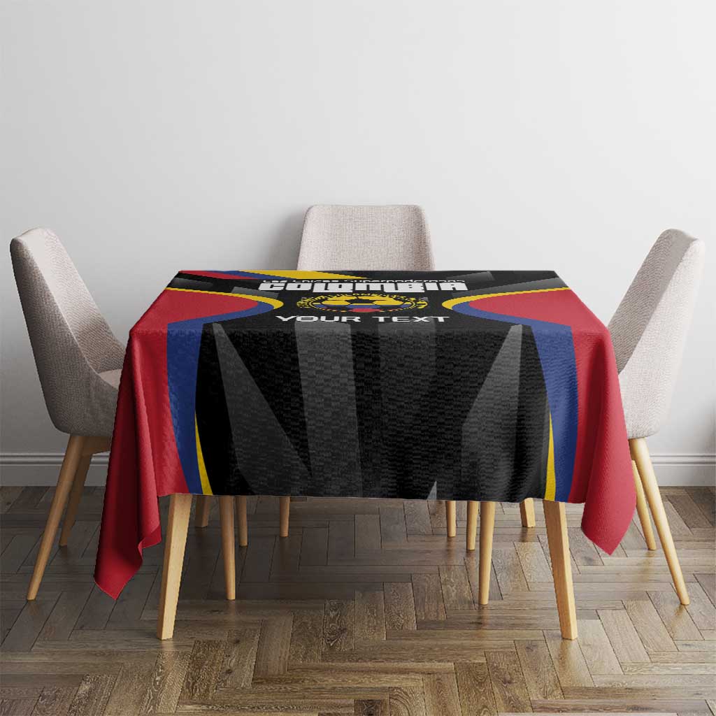 Custom Colombia Football Tablecloth Vamos Las Chicas Superpoderosas - Wonder Print Shop