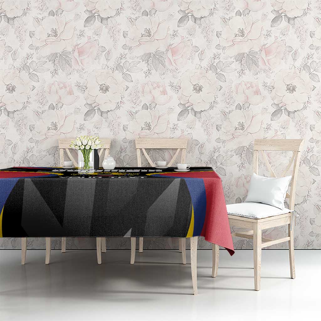 Custom Colombia Football Tablecloth Vamos Las Chicas Superpoderosas - Wonder Print Shop