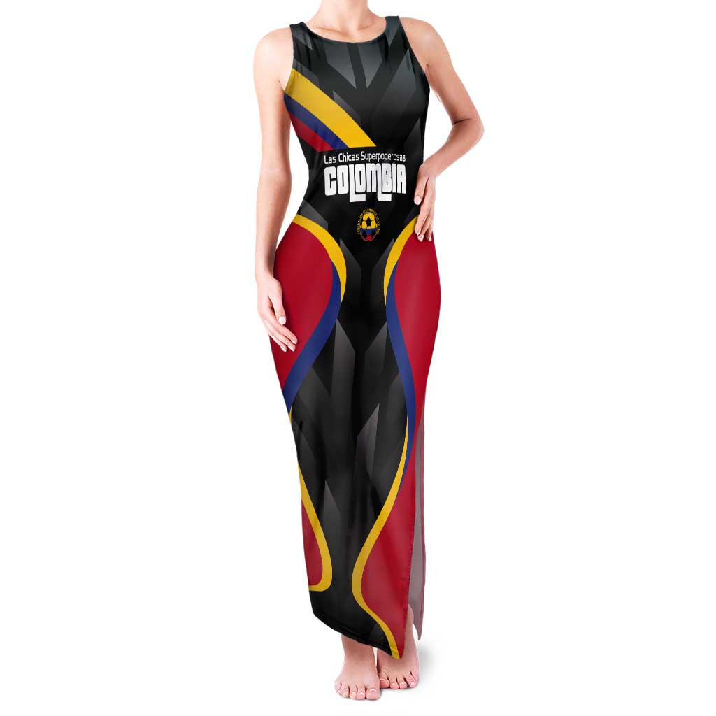 Custom Colombia Football Tank Maxi Dress Vamos Las Chicas Superpoderosas - Wonder Print Shop