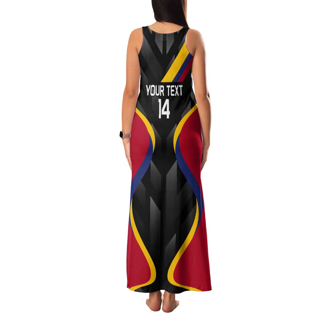 Custom Colombia Football Tank Maxi Dress Vamos Las Chicas Superpoderosas - Wonder Print Shop