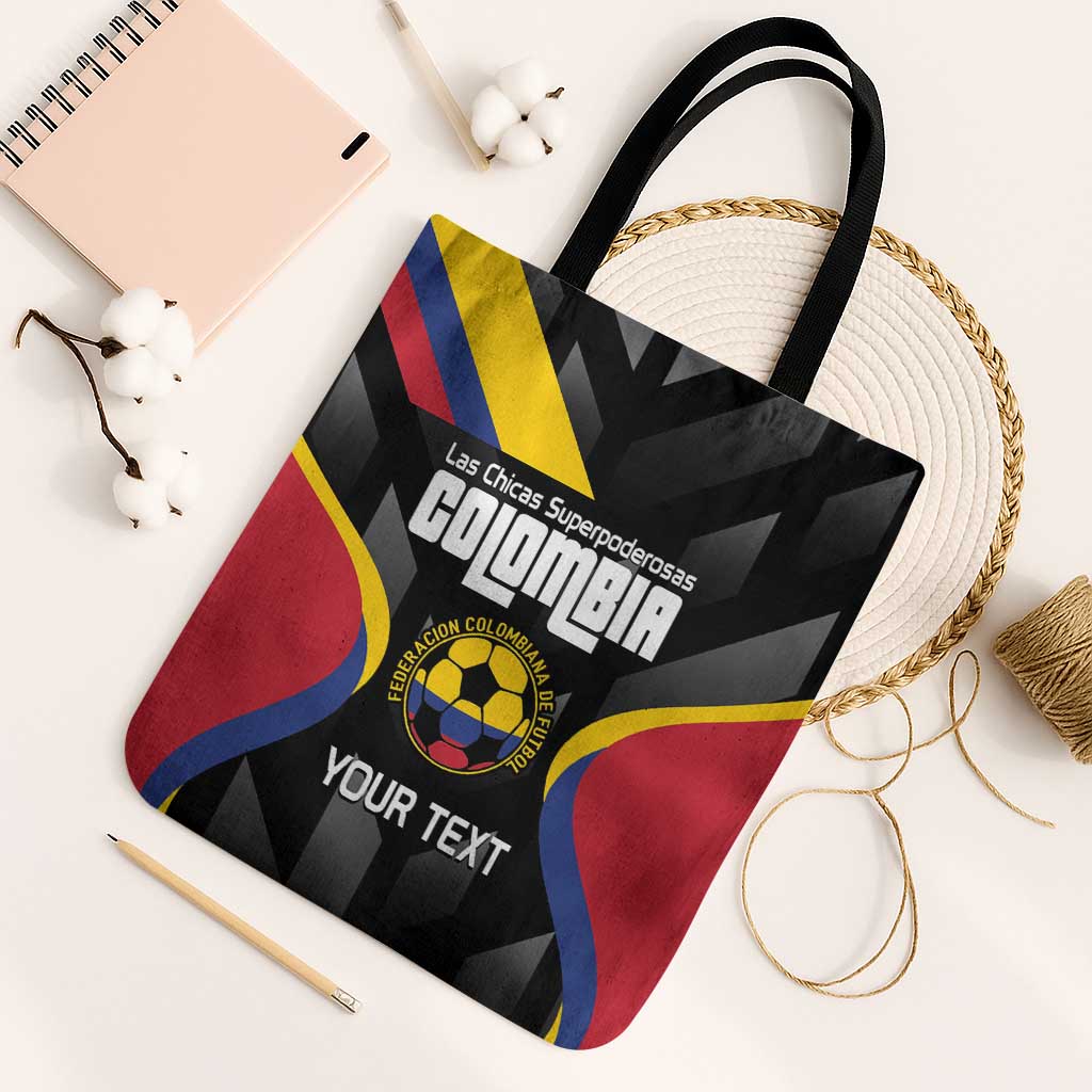 Custom Colombia Football Tote Bag Vamos Las Chicas Superpoderosas - Wonder Print Shop
