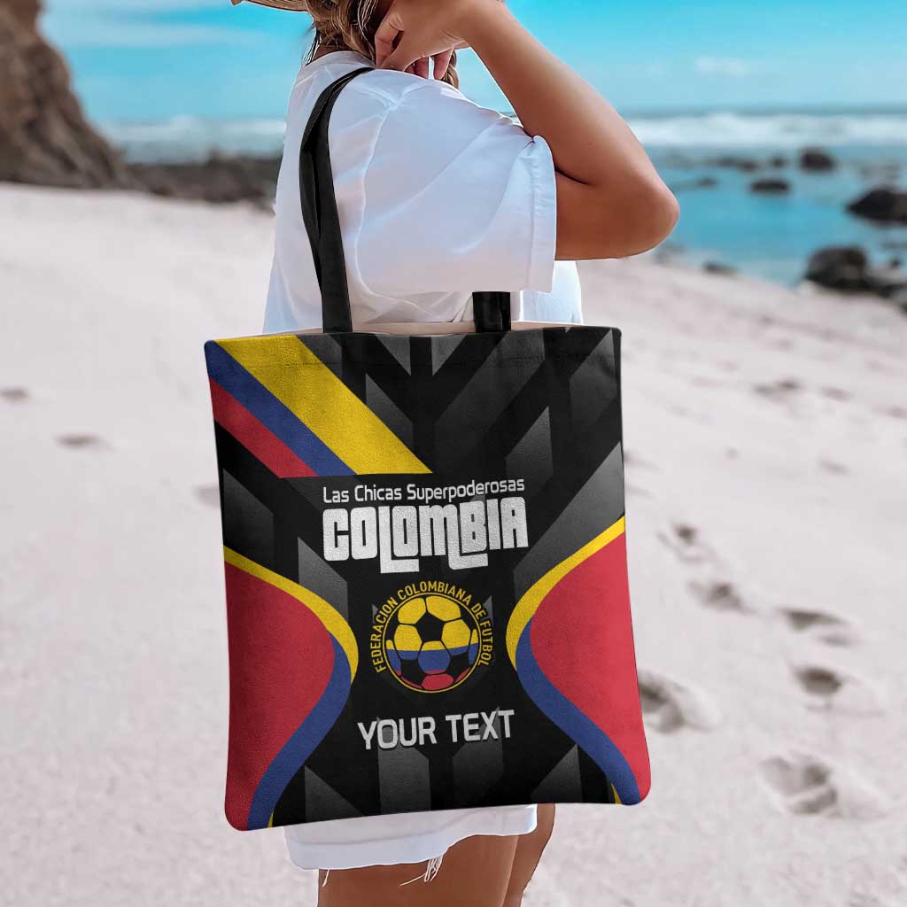 Custom Colombia Football Tote Bag Vamos Las Chicas Superpoderosas - Wonder Print Shop
