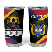 Custom Colombia Football Tumbler Cup Vamos Las Chicas Superpoderosas - Wonder Print Shop