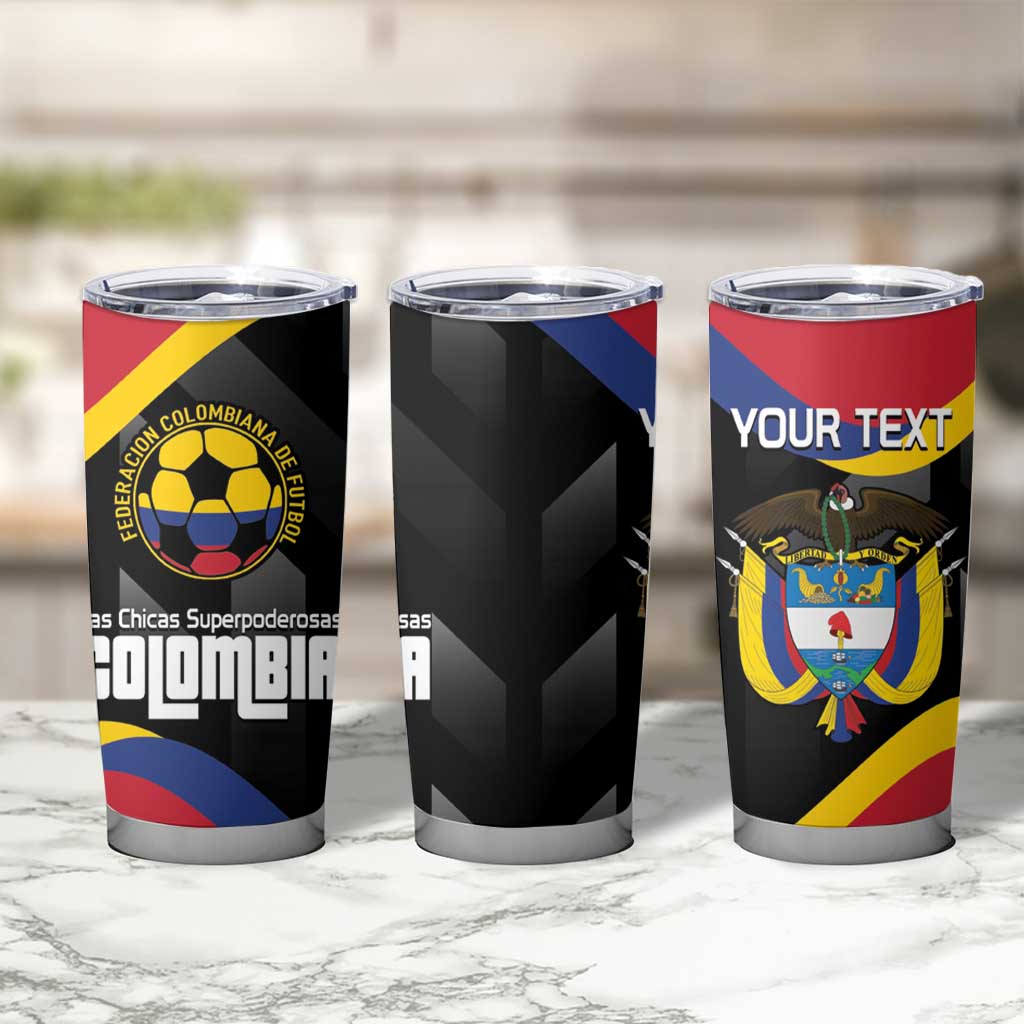 Custom Colombia Football Tumbler Cup Vamos Las Chicas Superpoderosas - Wonder Print Shop