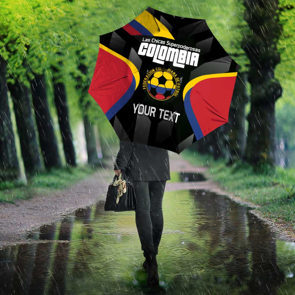 Custom Colombia Football Umbrella Vamos Las Chicas Superpoderosas - Wonder Print Shop