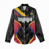Custom Colombia Football Women Casual Shirt Vamos Las Chicas Superpoderosas - Wonder Print Shop