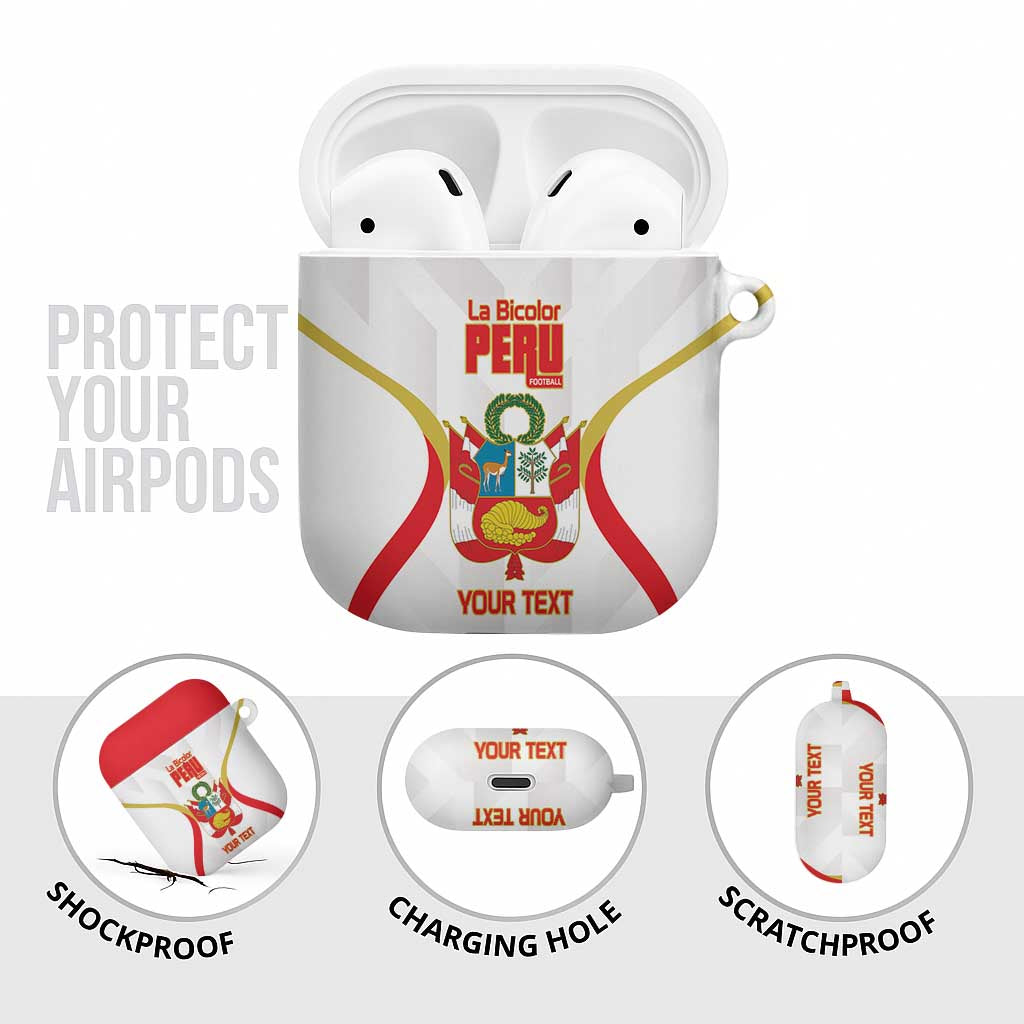 Custom Peru Football AirPods Case Vamos La Bicolor - Wonder Print Shop