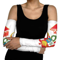 Custom Peru Football Arm Sleeves Vamos La Bicolor - Wonder Print Shop