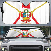 Custom Peru Football Auto Sun Shade Vamos La Bicolor - Wonder Print Shop