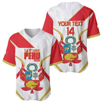 Custom Peru Football Baseball Jersey Vamos La Bicolor - Wonder Print Shop