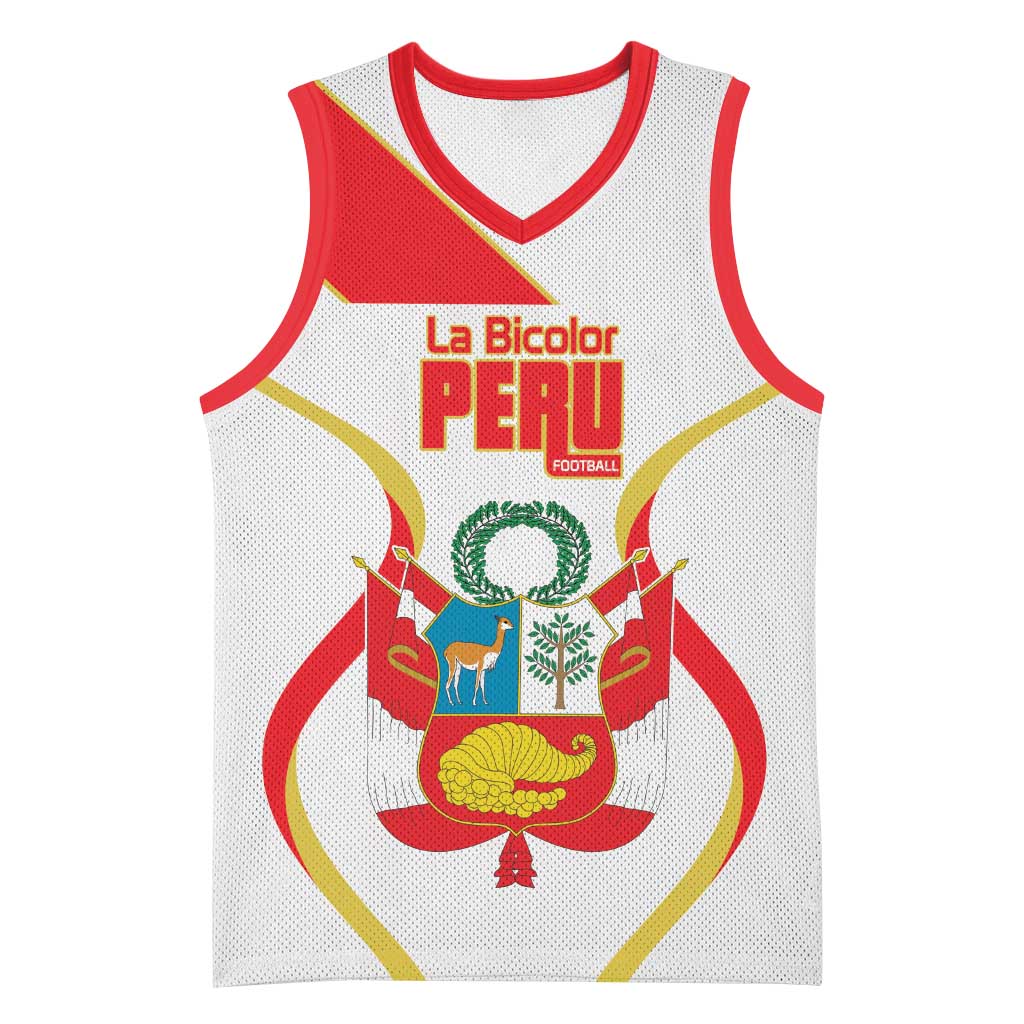 Custom Peru Football Basketball Jersey Vamos La Bicolor - Wonder Print Shop
