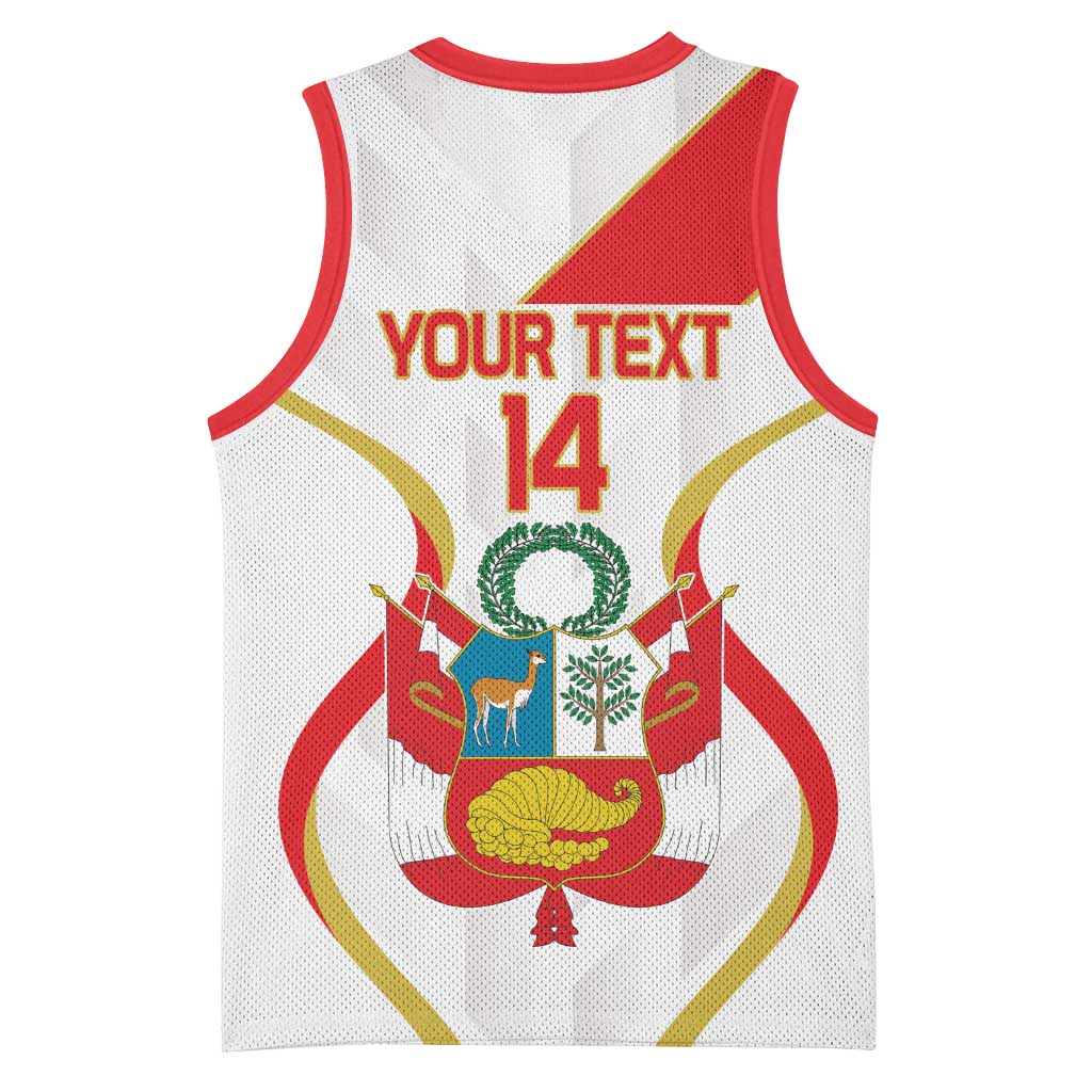 Custom Peru Football Basketball Jersey Vamos La Bicolor - Wonder Print Shop