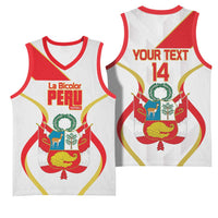 Custom Peru Football Basketball Jersey Vamos La Bicolor - Wonder Print Shop